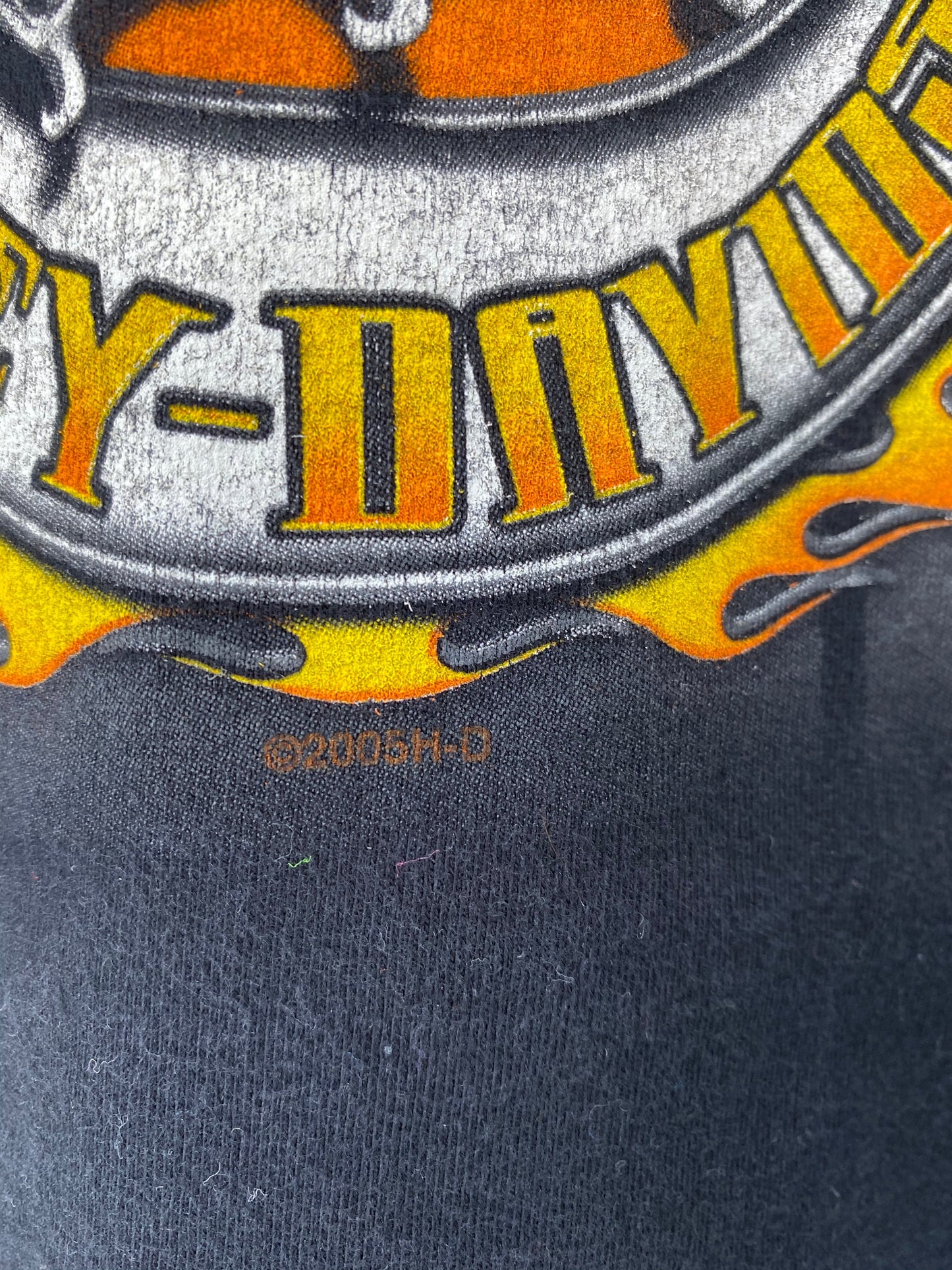 2005 HARLEY DAVIDSON Made in USA Size XXXL Vintage Long Sleeve T-Shirt / A8605