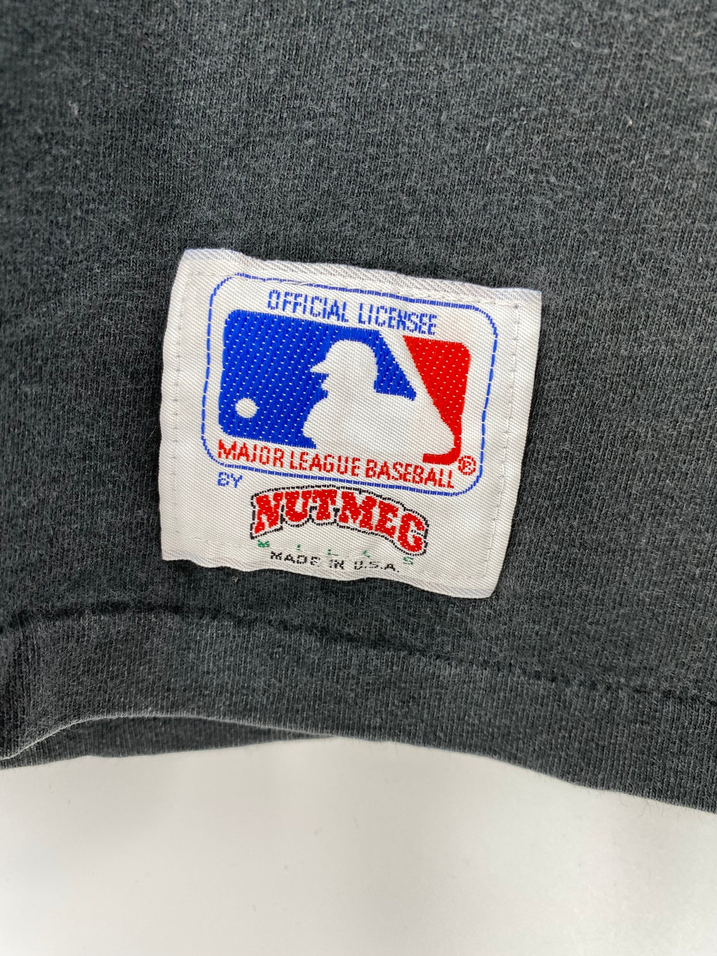 1991 CARLTON FISK WHITE SOX Made in USA Size XL Vintage MLB T-shirt / 8299