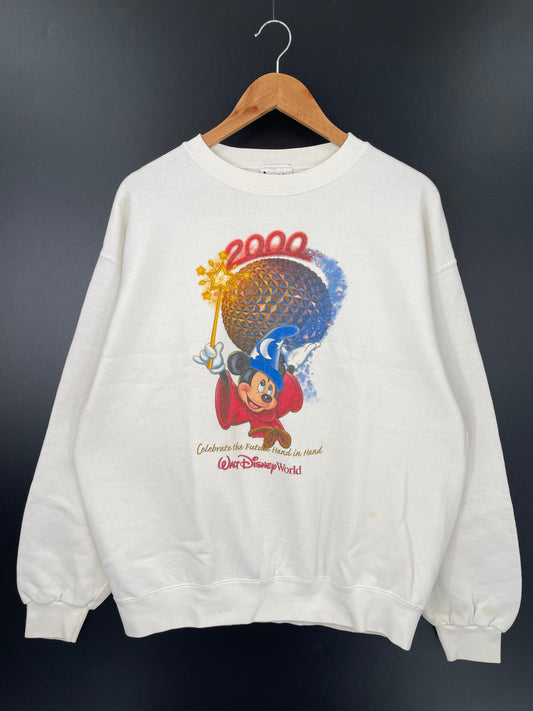 00’ WALT DISNEY WORLD Size L Vintage Sweat-shirt / A4382