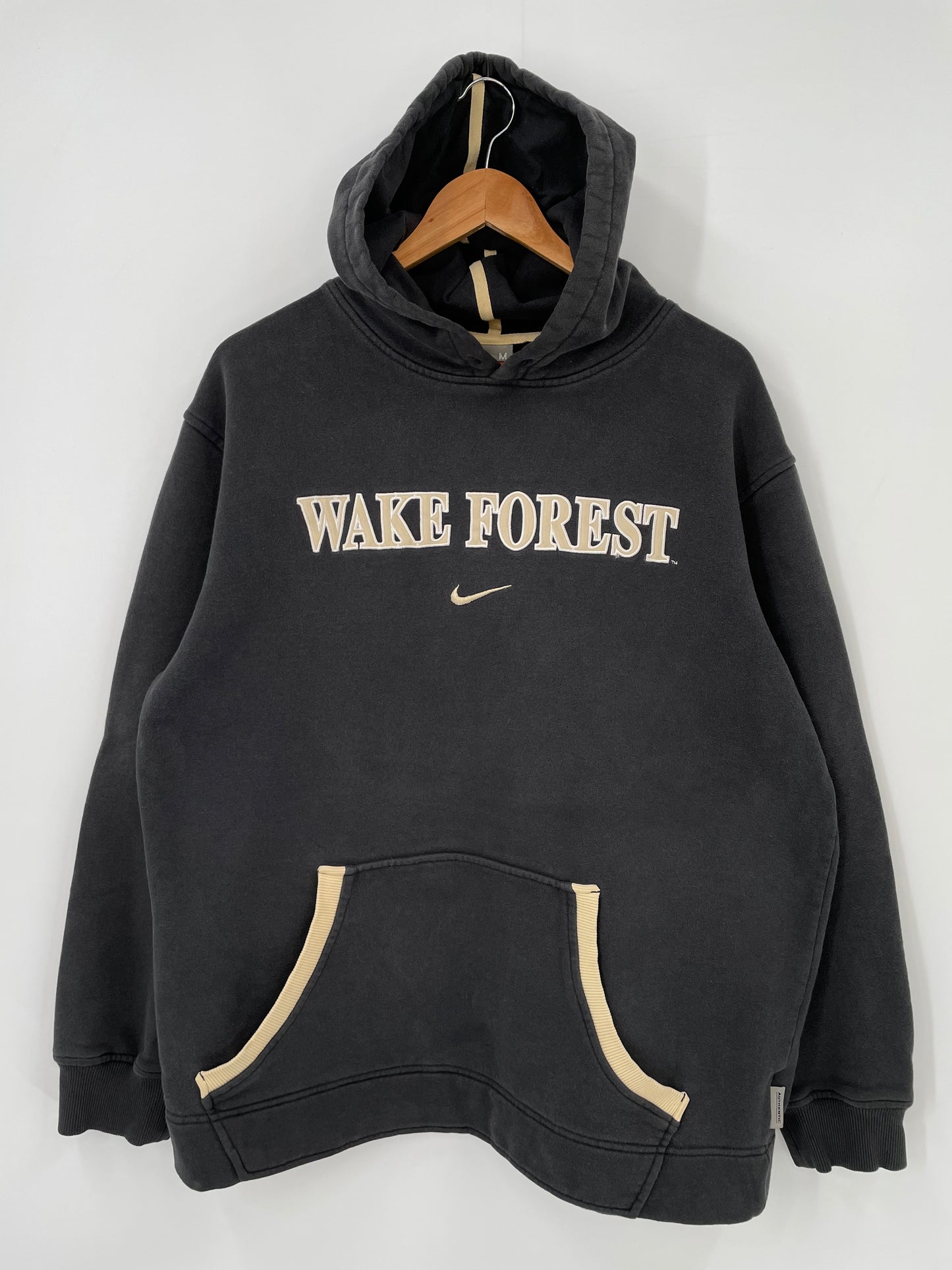 00' WAKE FOREST Size M Vintage Hoodie Sweat-Shirt / K4059