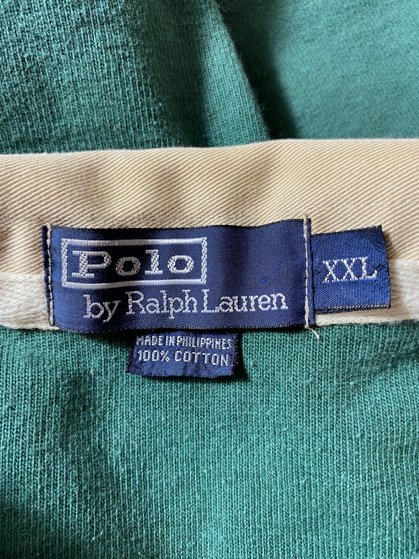 90’s POLO RALPH LAUREN Size XXL Vintage Rugby-Shirt / K2038