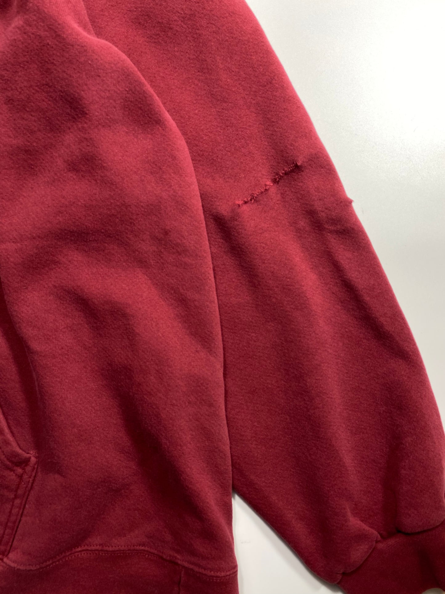 90’s NIKE Center Swoosh Damaged Size XXL Vintage Hoodie Sweat-shirt / 7055