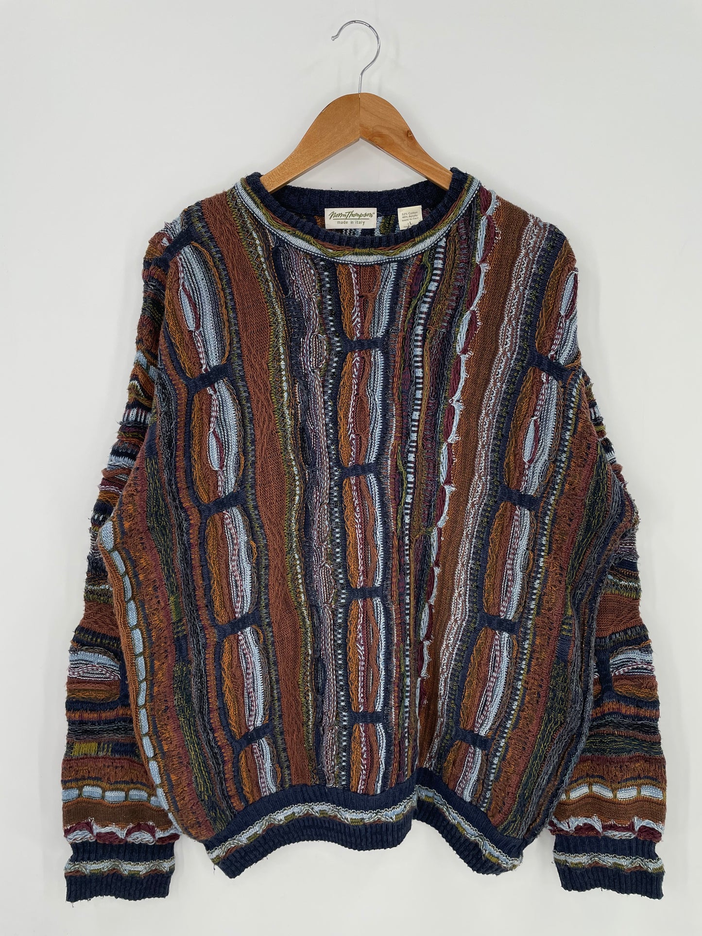 Vintage 3D COOGI-Style Knit Sweater / K956