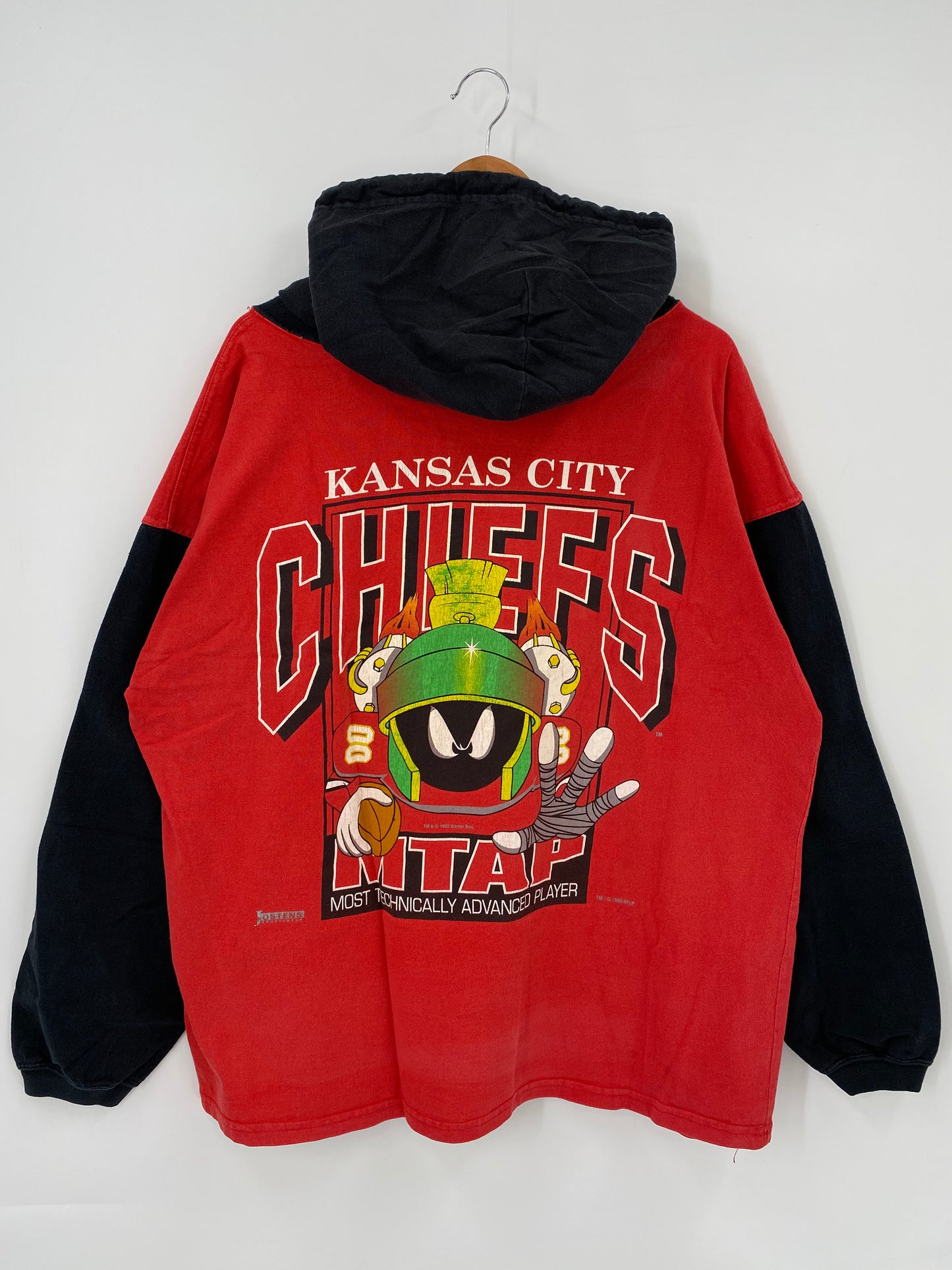 1993 LOONEY TUNES MARVIN THE MARTIAN Made in USA Size XL Vintage Hoodie Long Sleeve T-shirt / K4071