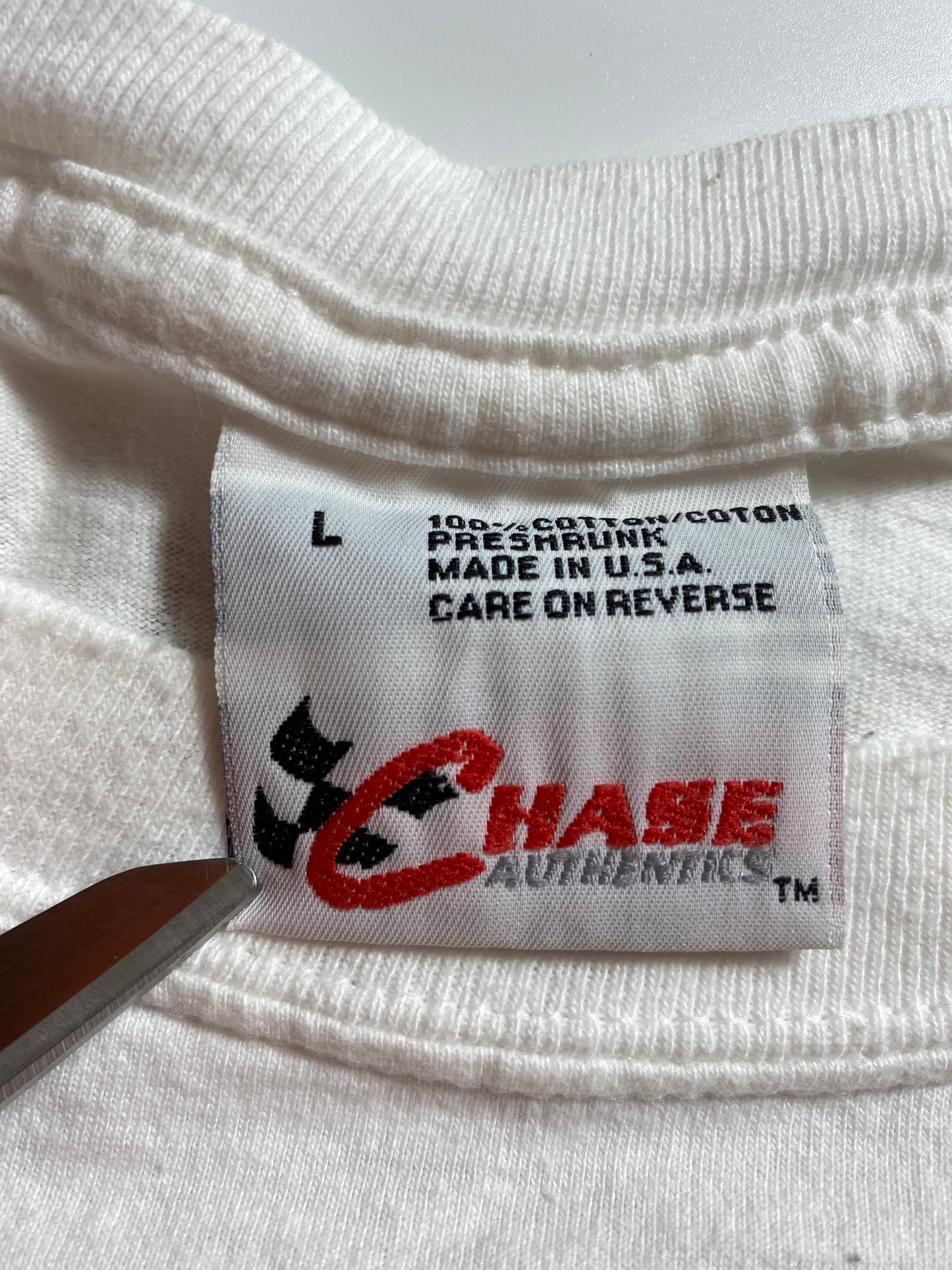 00’ NASCAR EARNHARDT Made in USA Size L Vintage Racing T-shirt / 8570