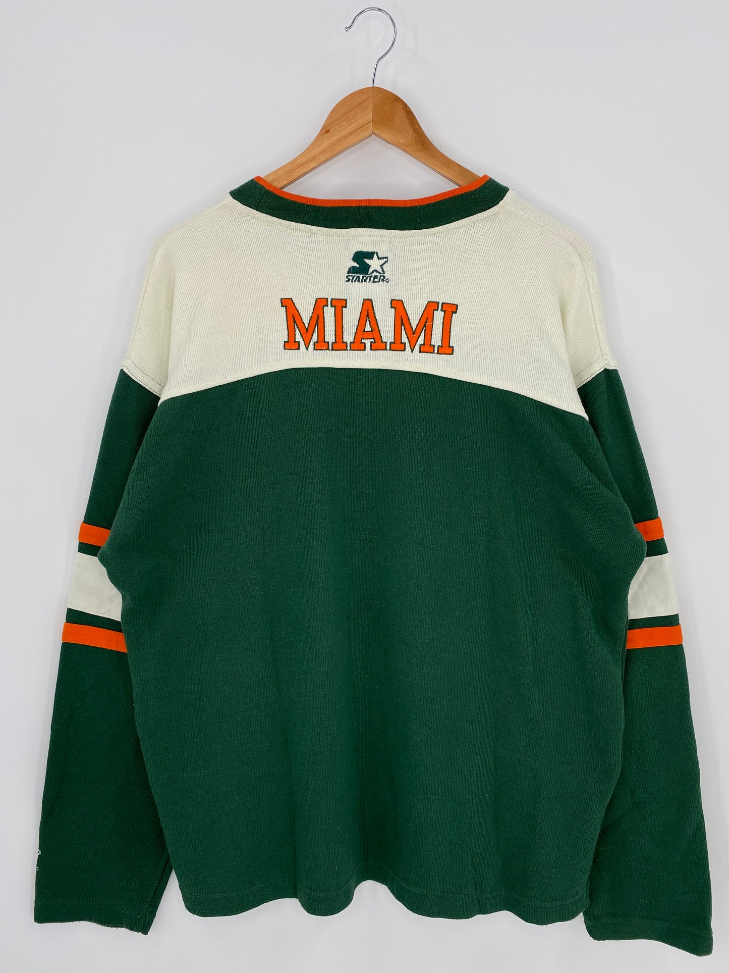 90’s STARTER MIAMI UNIVERSITY Size L Vintage Sweat- Shirt / K890