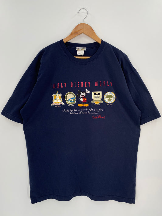 00’ WALT DISNEY WORLD Made in USA Size XL Vintage T-Shirt / 9330