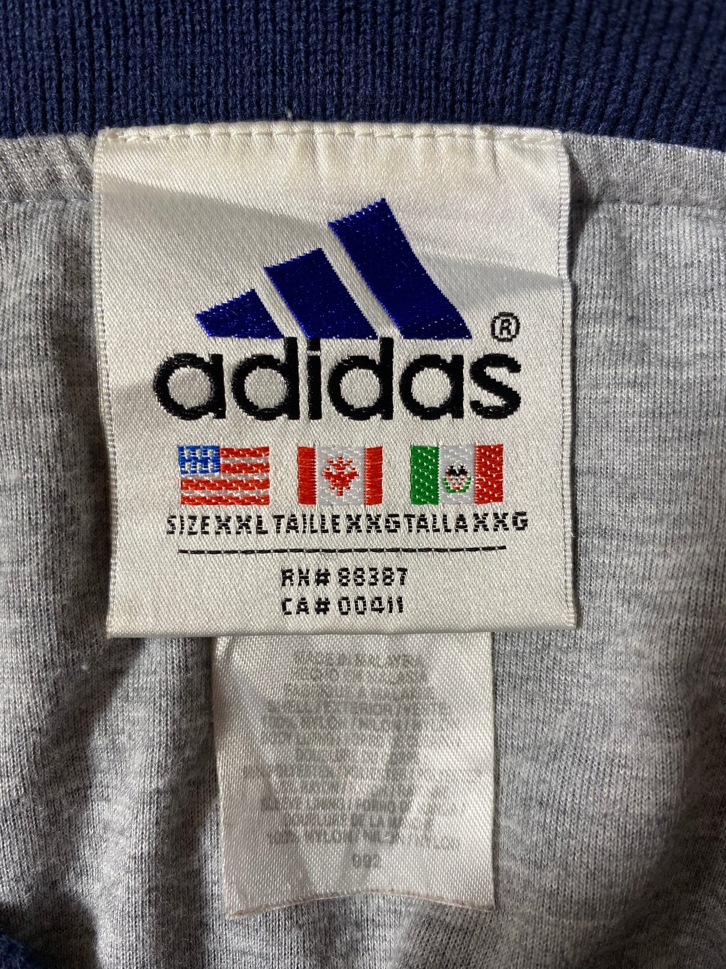 90’s ADIDAS Size XL Nylon-Pullover Jacket / K4066