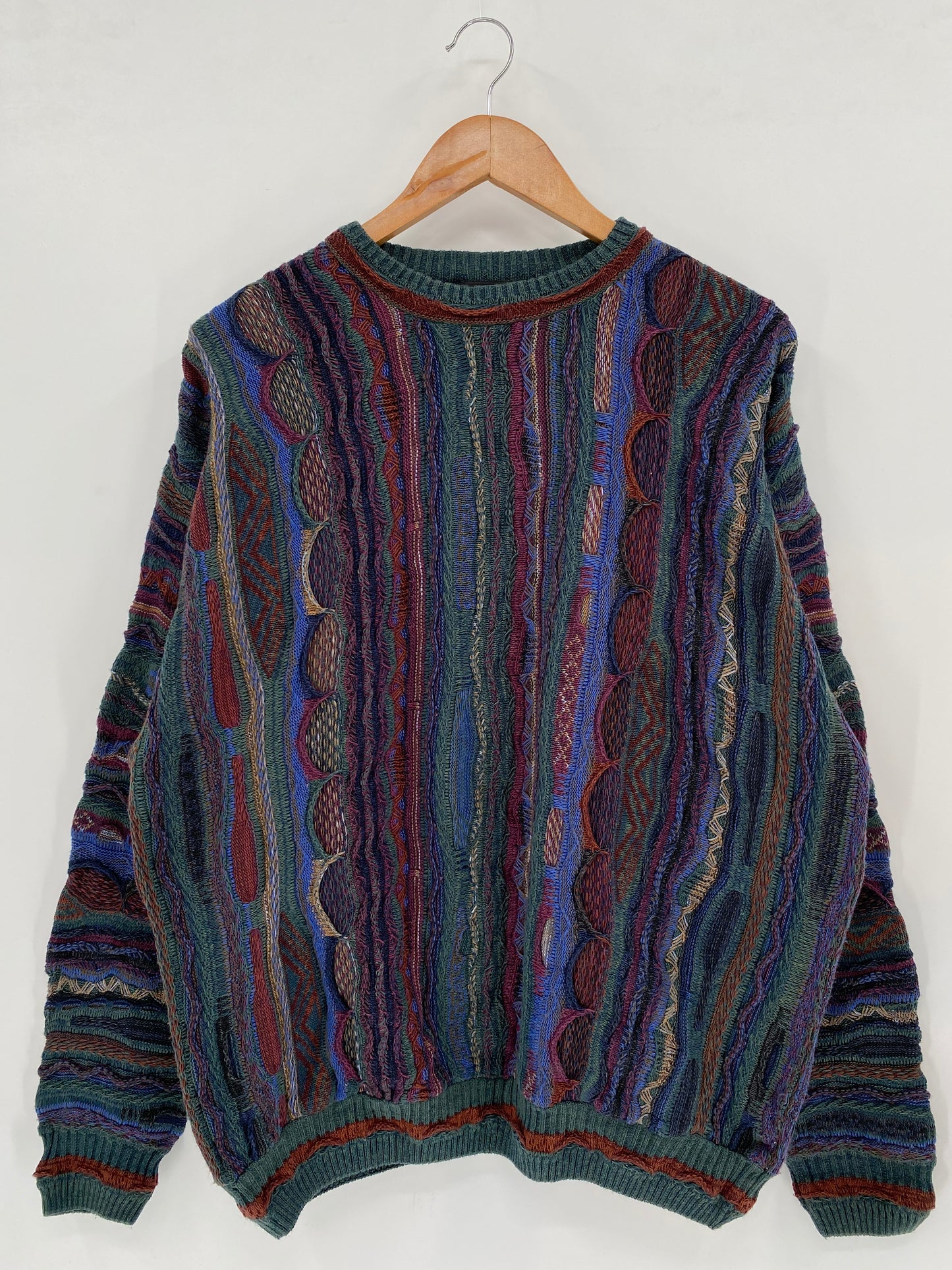 Vintage 3D COOGI- Style Size XL Knit Sweater / K1688
