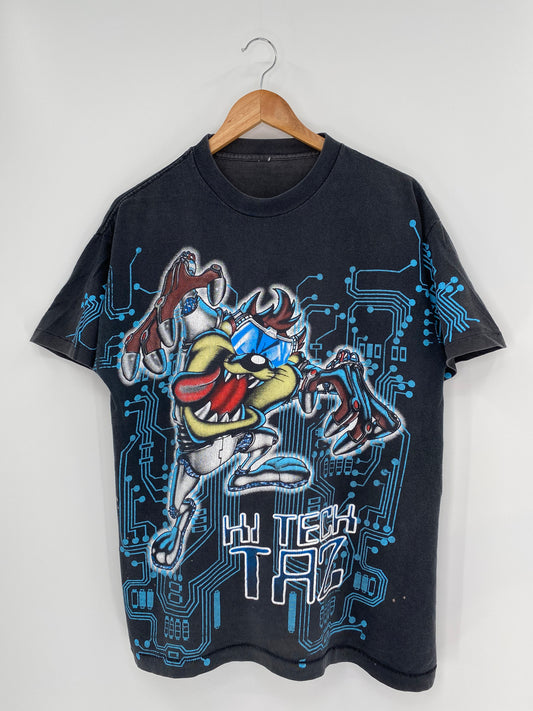 90’s WARNER BROS TAZ No Tag (Approx. Size L)Vintage T- shirt / 9548