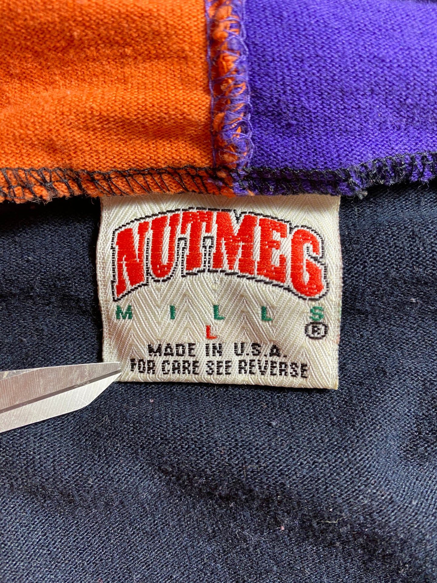 90’s PHOENIX SUNS Made in USA Size L Vintage NBA Hoodie Long Sleeve Shirt  / 7392