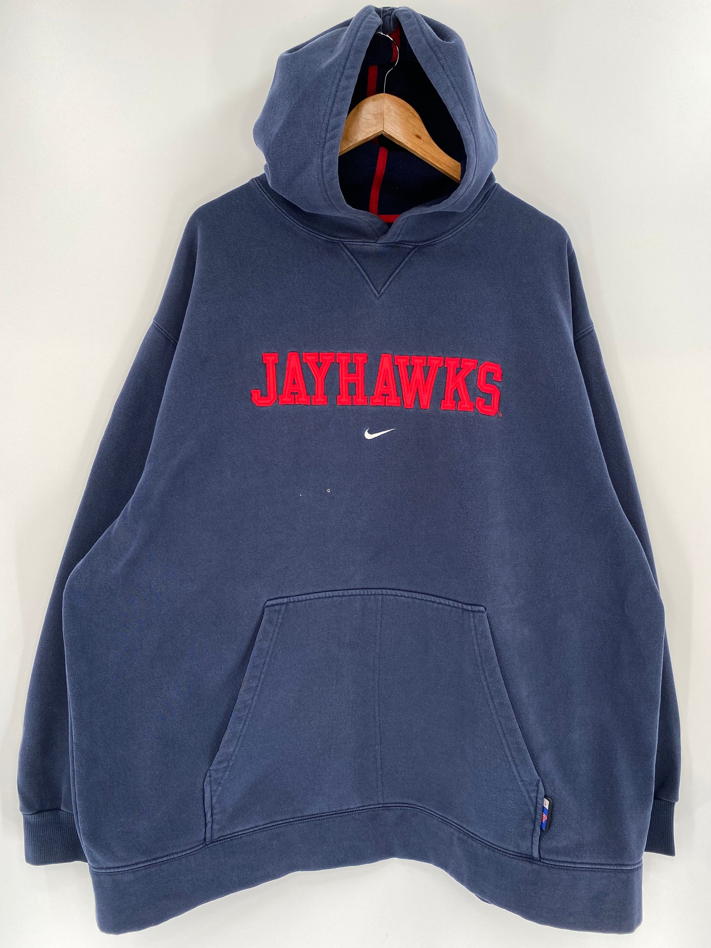 00’ NIKE JAYHAWKS Size XXL Vintage  Hoodie Sweat-Shirts / K913