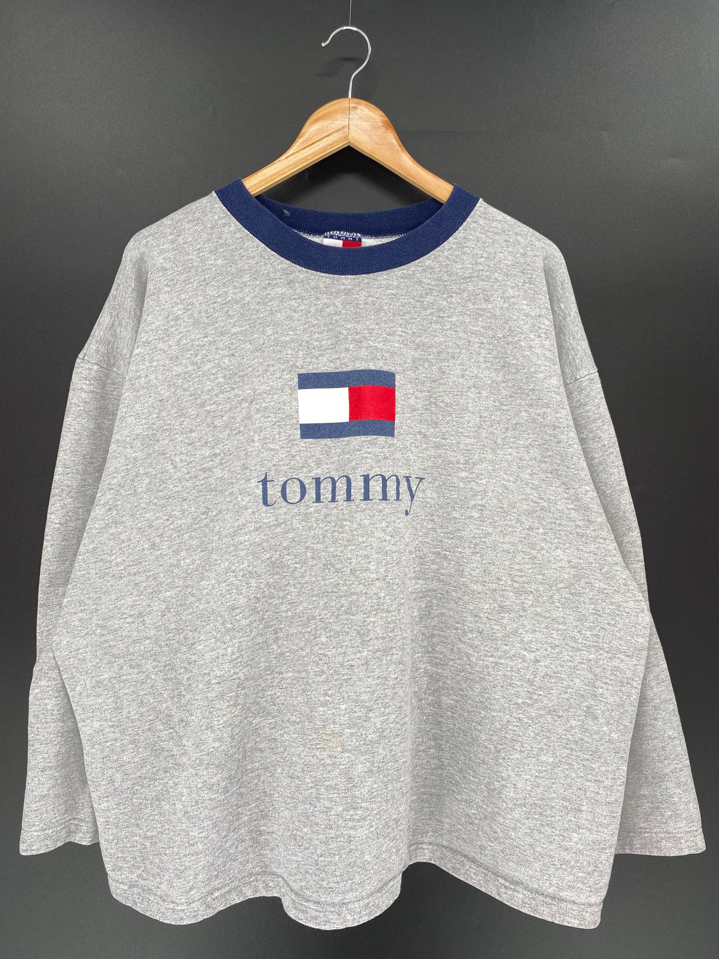 90’s TOMMY HILFIGER Made in USA Size XL Vintage Sweat-shirt / 9728