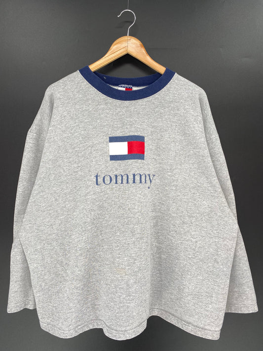 90’s TOMMY HILFIGER Made in USA Size XL Vintage Sweat-shirt / 9728