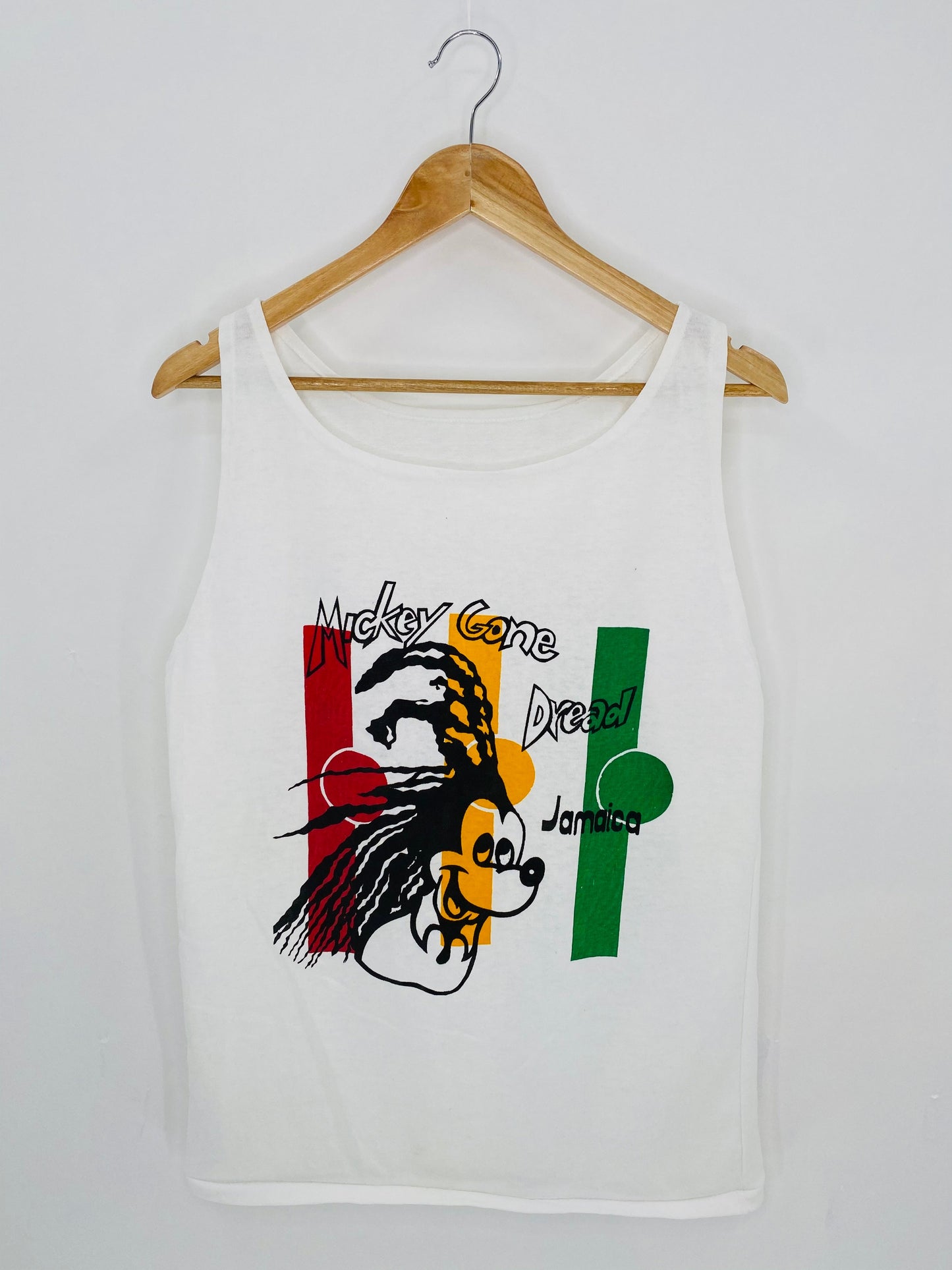Vintage MICKEY Size No Tag (Approx. S~M)  Tank-Top / k7209