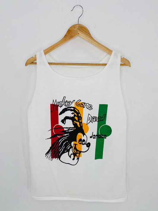 Vintage MICKEY Size No Tag (Approx. S~M)  Tank-Top / k7209
