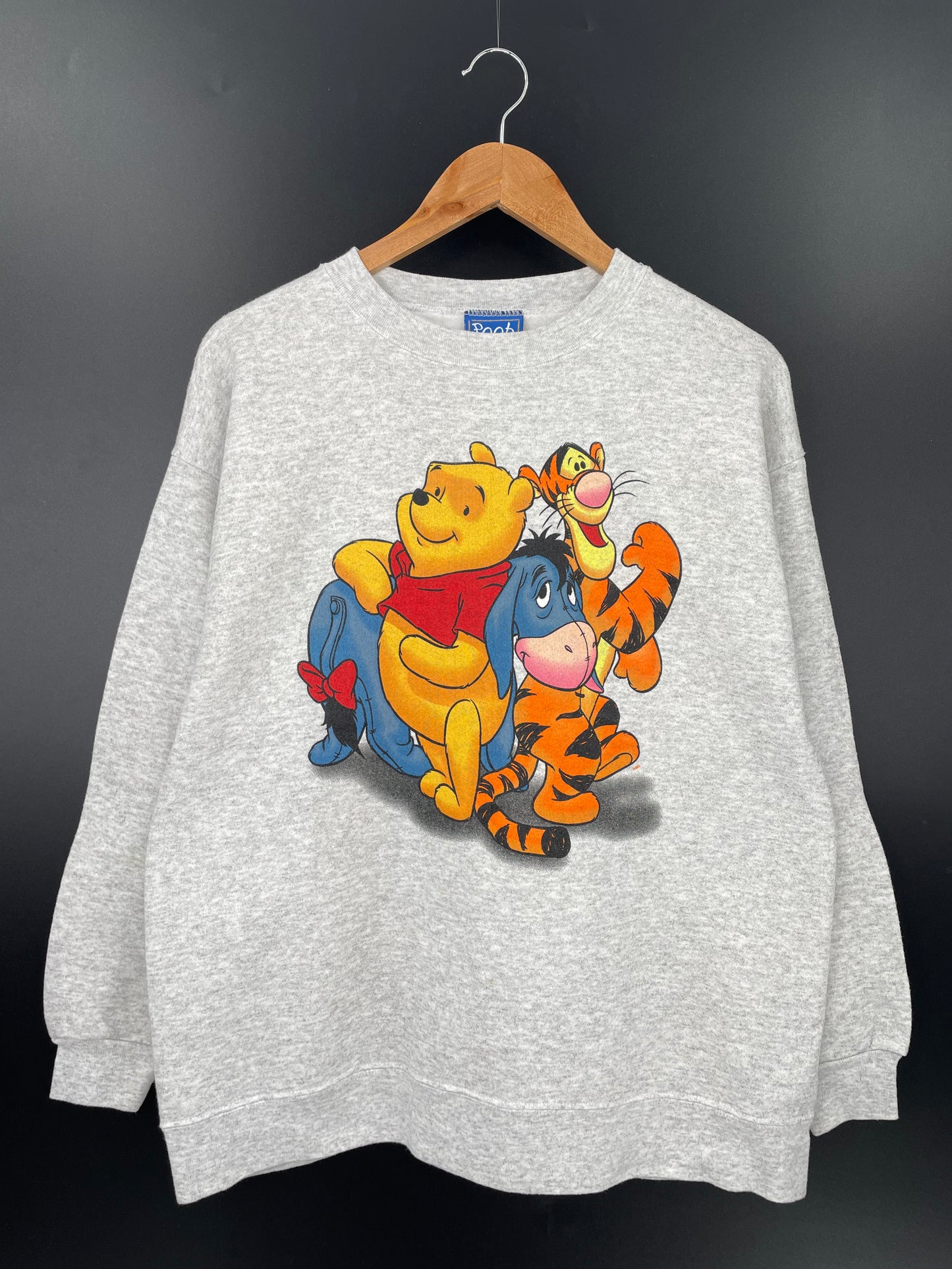 00' DISNEY WINNIE THE POOH Size M/L Vintage Sweat-shirt / K3209