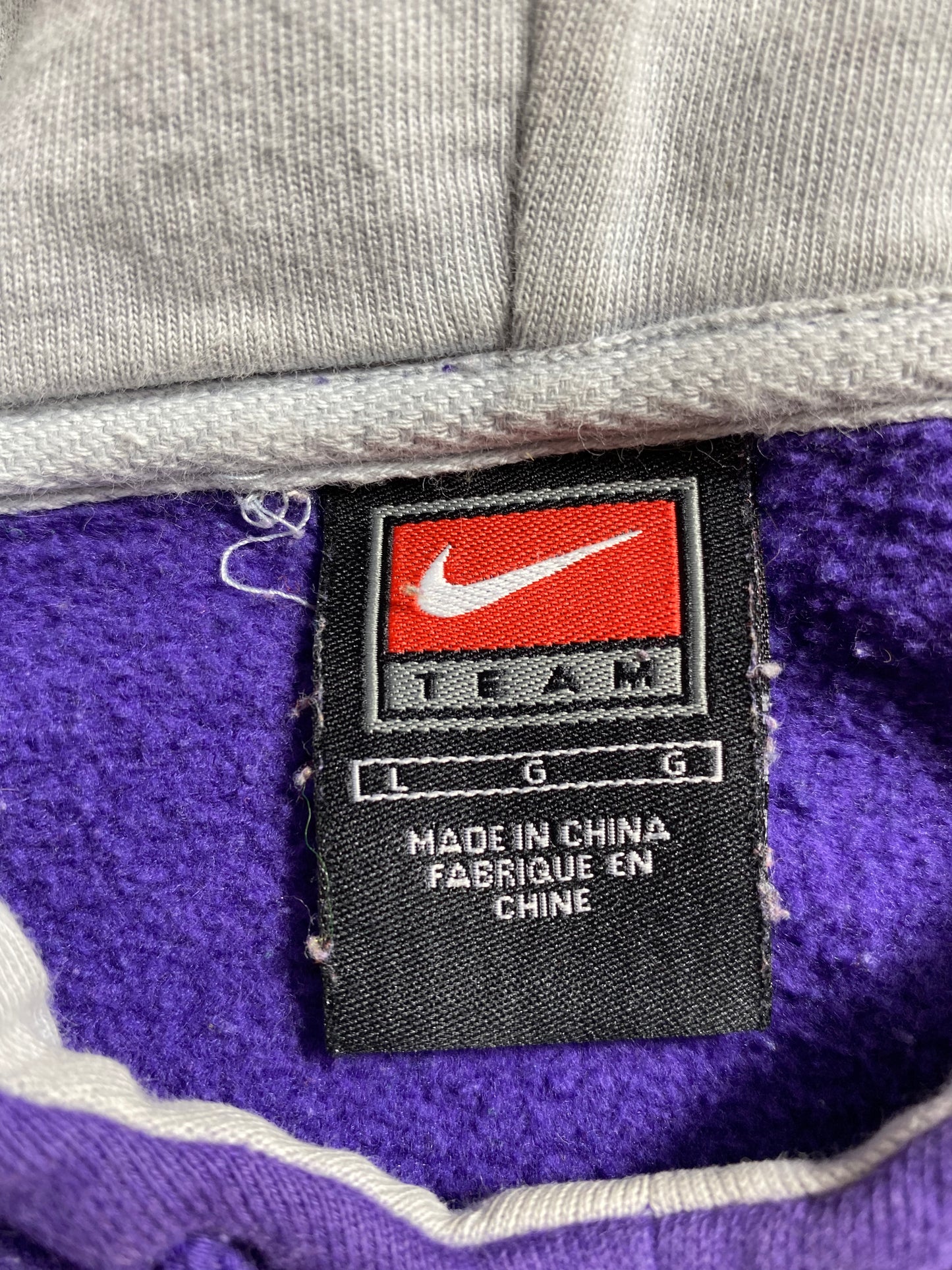 00’ NIKE KANSAS STATE Size L Vintage Hoodie Sweat-Shirts / K332