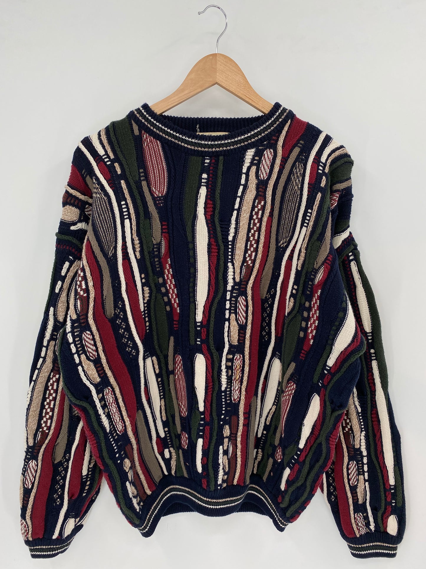 Vintage 3D COOGI- Style Size XL Knit Sweater / K2789