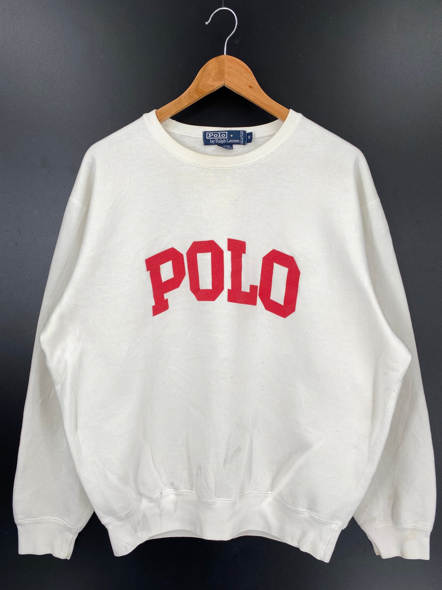 90’s POLO RALPH LAUREN Size M Vintage Sweat-Shirt  / A2856