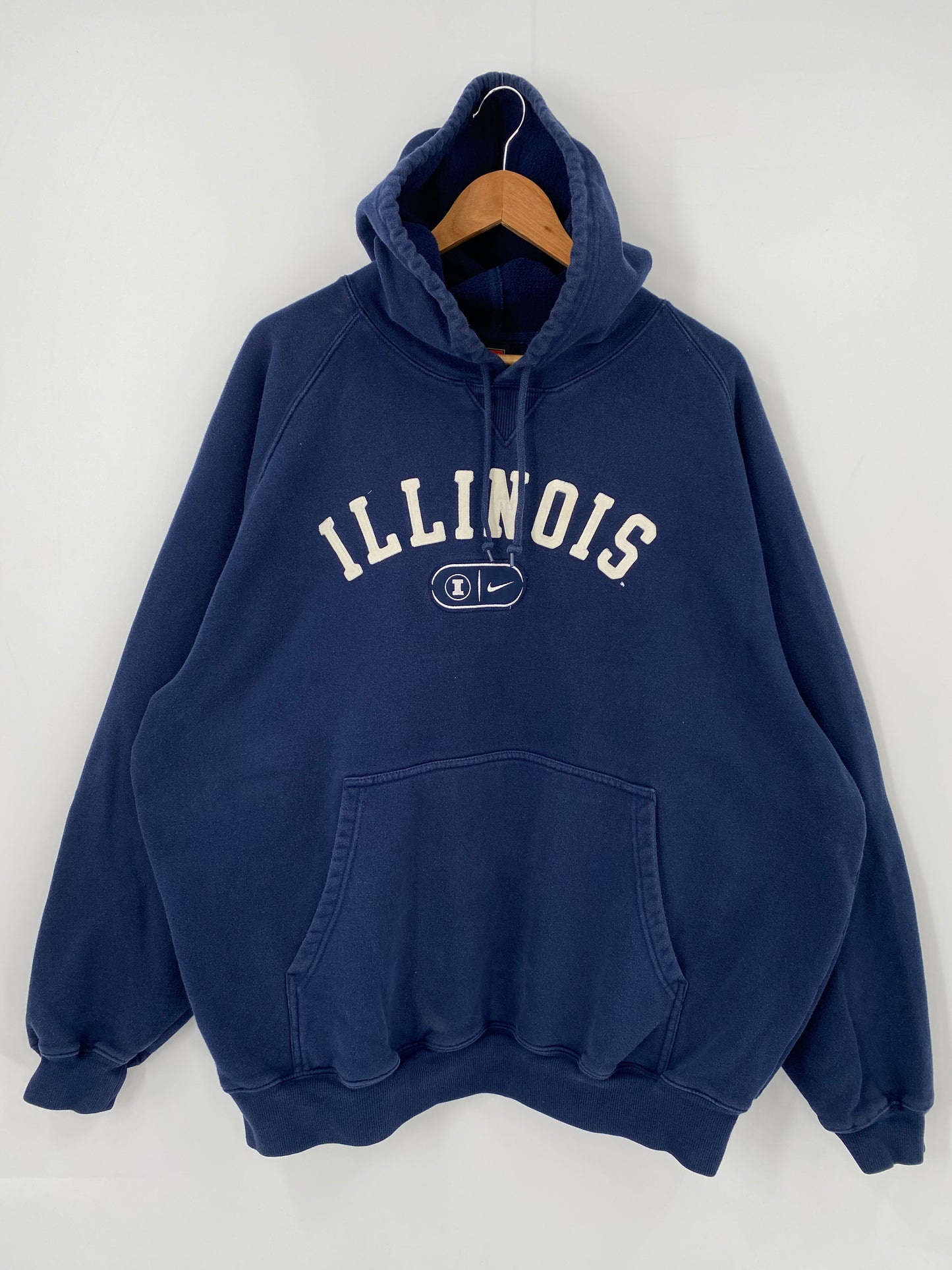 00' NIKE INDIANA Size XL Vintage Hoodie Sweat-Shirt / K4051