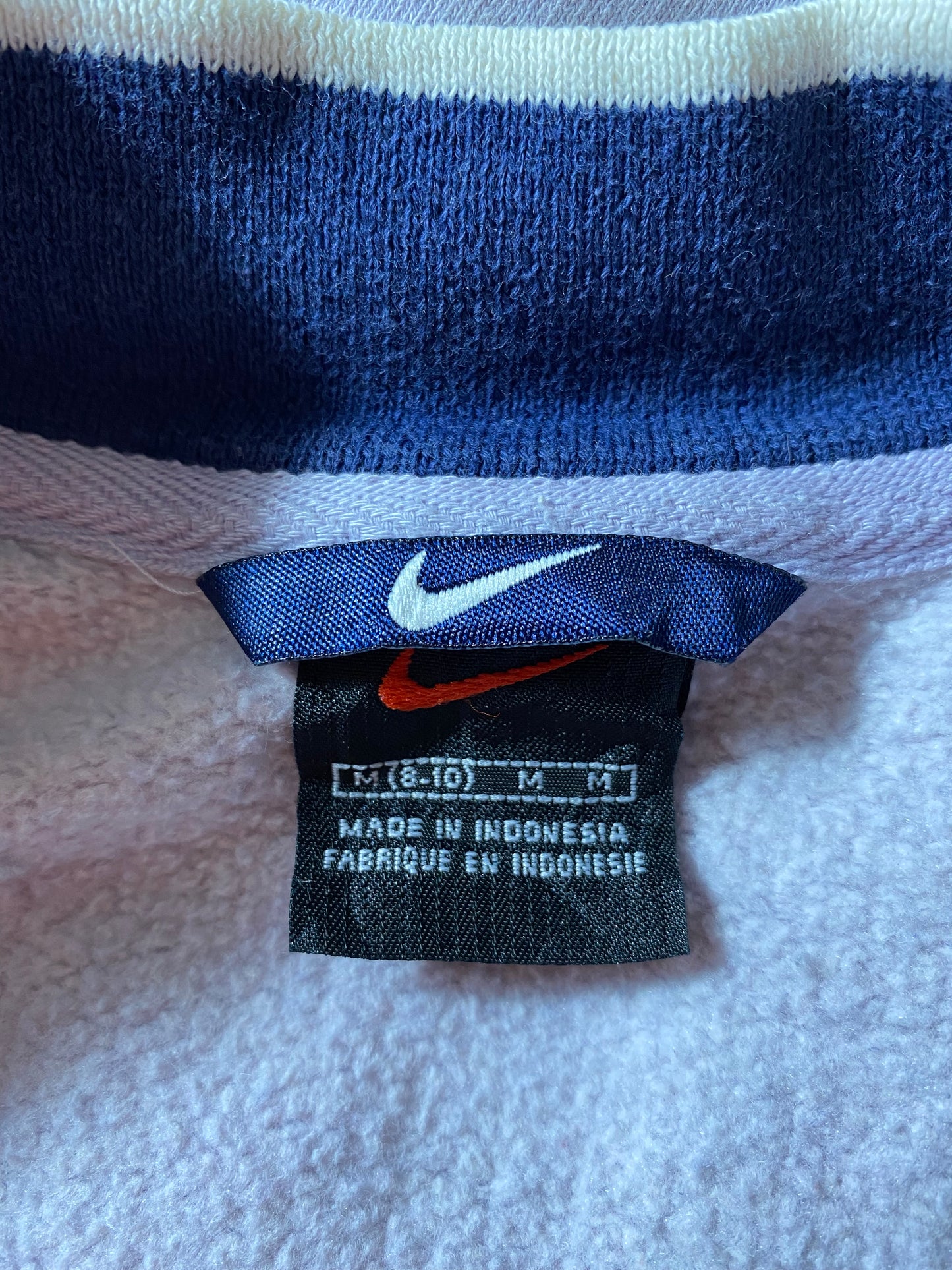 00' NIKE Size Ladies M Vintage Half-zip Sweat-Shirt / K3756