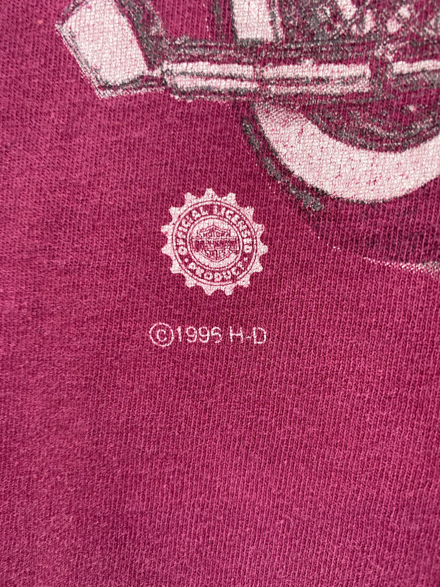 1995 HARLEY DAVIDSON Made in USA Size XL Vintage Long sleeve T-Shirt / E5413T