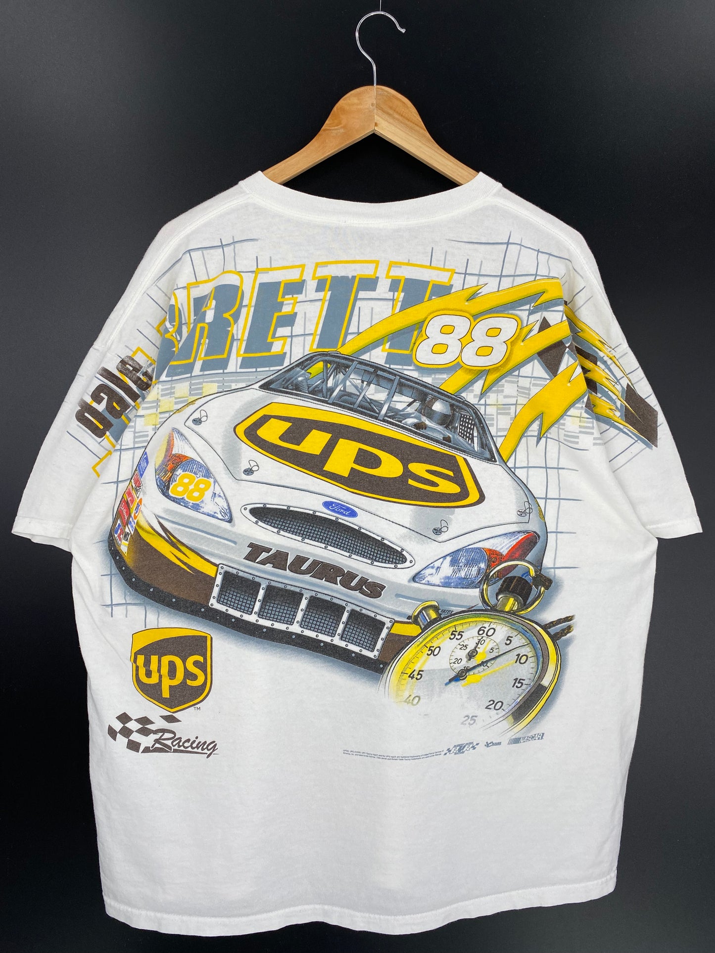 00’ NASCAR DALE JARRETT Size XL Vintage Racing T-shirt / 9668