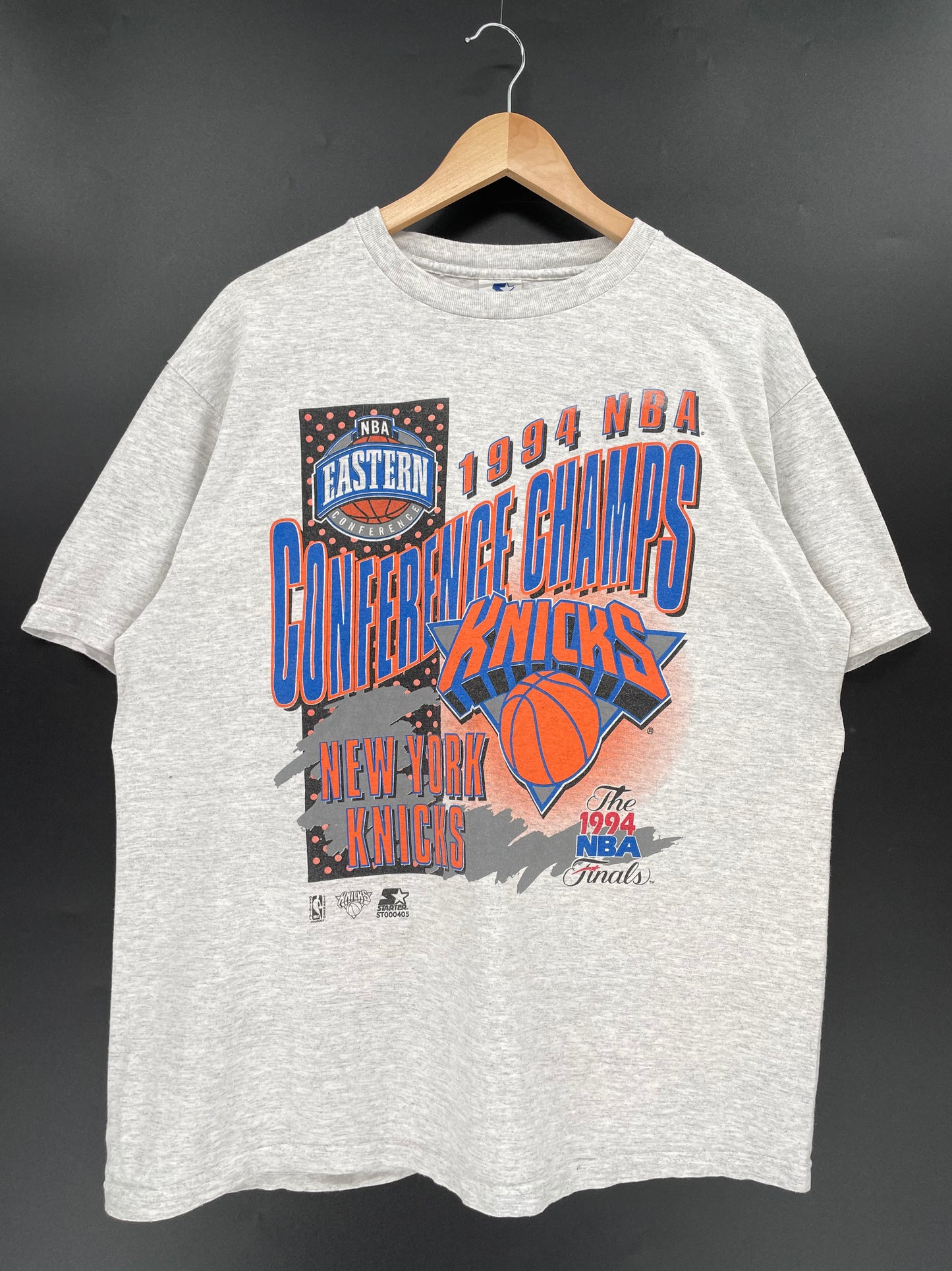 1994' Starter x NEW YORK KNICKS Made in USA Size L Vintage NBA T-Shirt / K1480