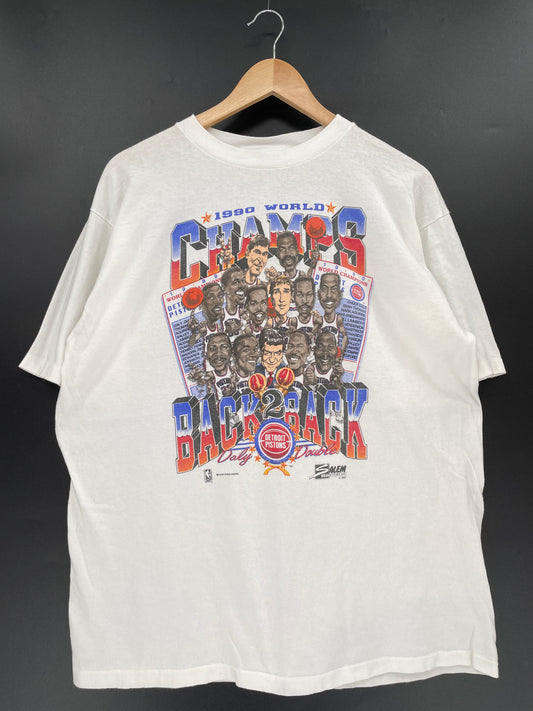 1990' WORLD CHAMPS  Made in USA Size XL Vintage NBA T-Shirt / K1482