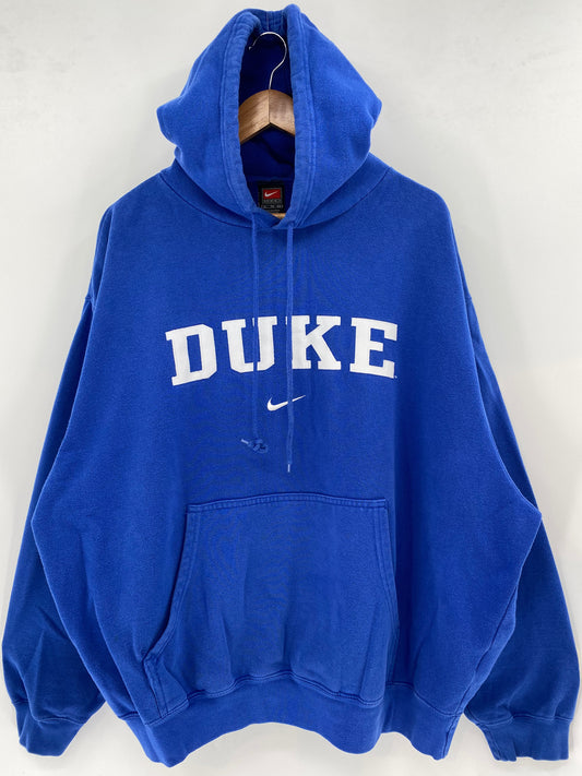 00's NIKE DUKE UNIVERSITY Size XL Vintage College Hoodie Sweat-Shirt / K3392