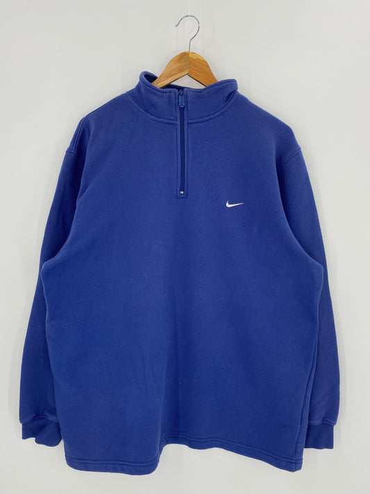 00’ NIKE MINI SWOOSH Size L Vintage Half-zip Sweat-shirt / A9089