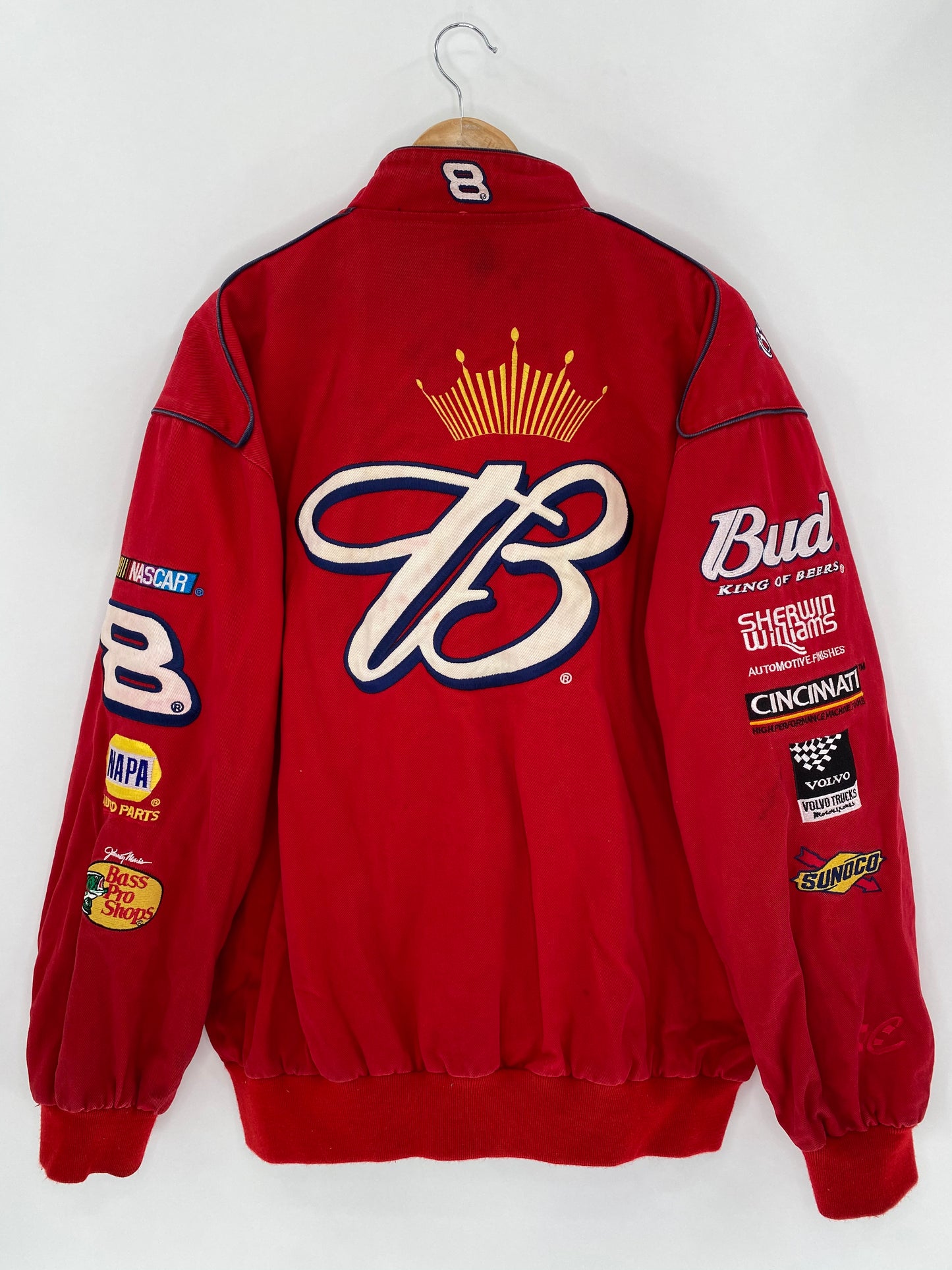 Vintage NASCAR Budweiser Size XL Racing Jacket / 5594