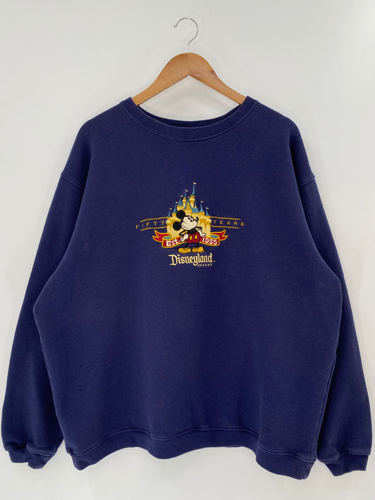 00’ DISNEY LAND RESORT  MICKEY Size XL Vintage Sweat-Shirt/ K693