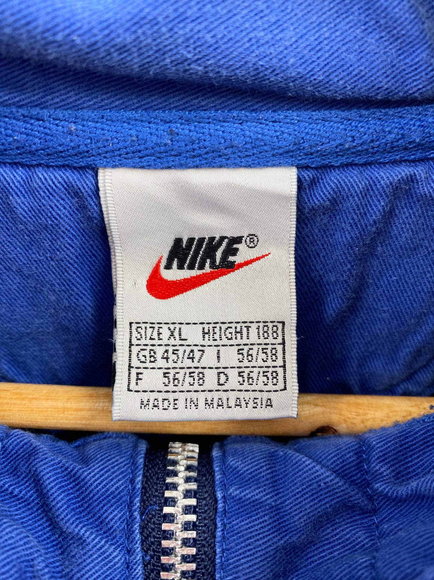 90’s NIKE Mini Swoosh Size XL Vintage Half-zip Sweat-shirt / 7387