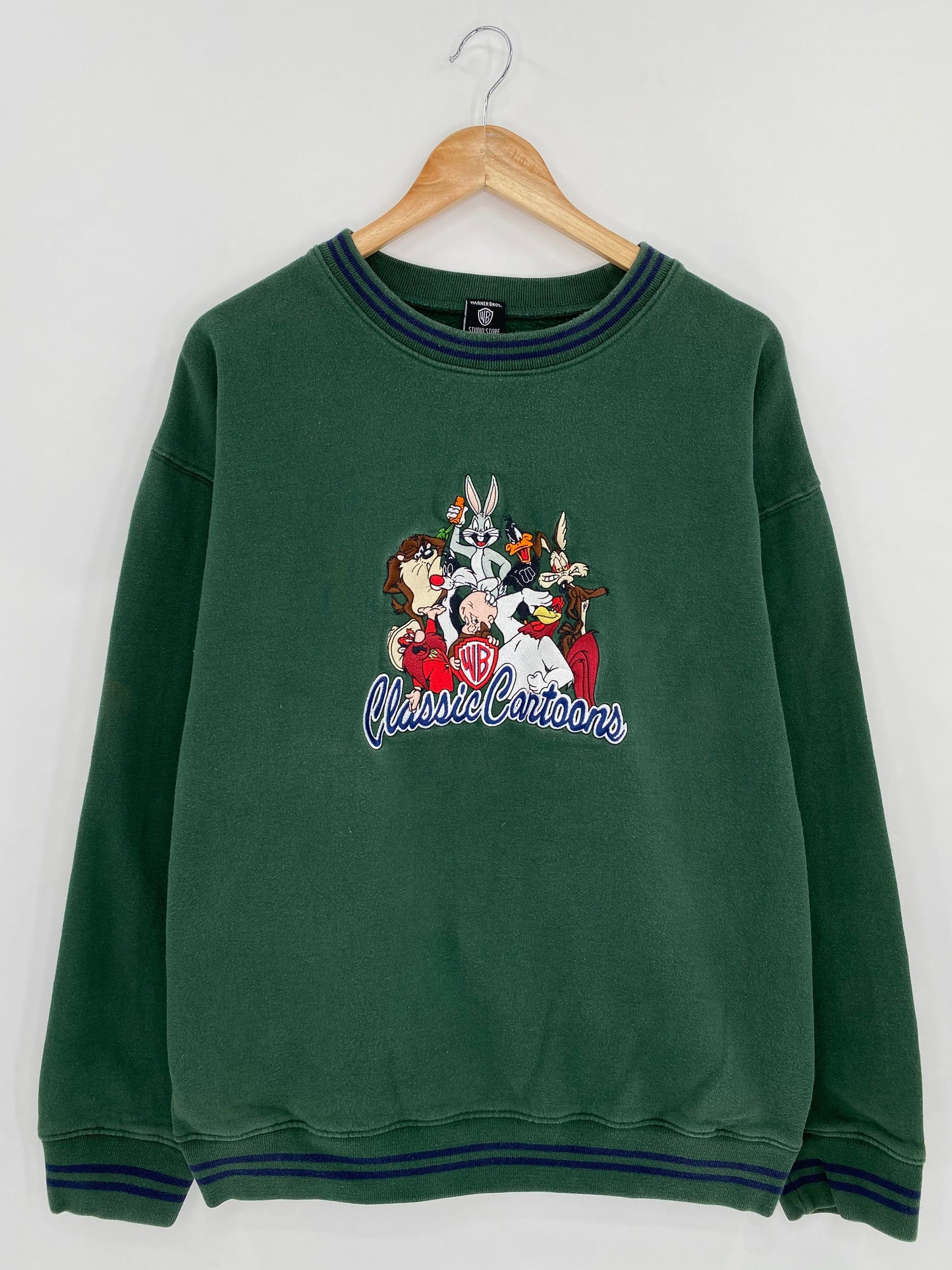 00’ WARNER BROS. LOONEY TUNES CLASSIC CARTOONS Size XL Vintage Sweat-Shirt   / 5822