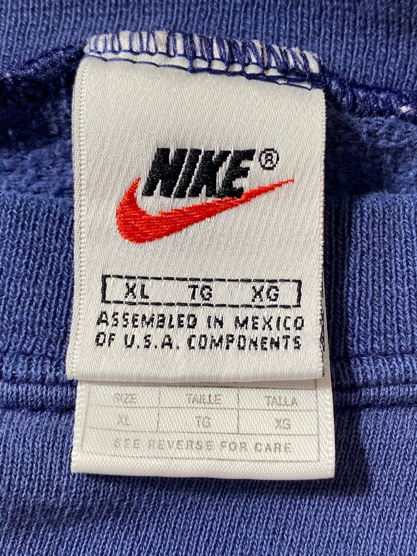 .90’s NIKE MINI SWOOSH Size XL Vintage Sweat-shirt / E602