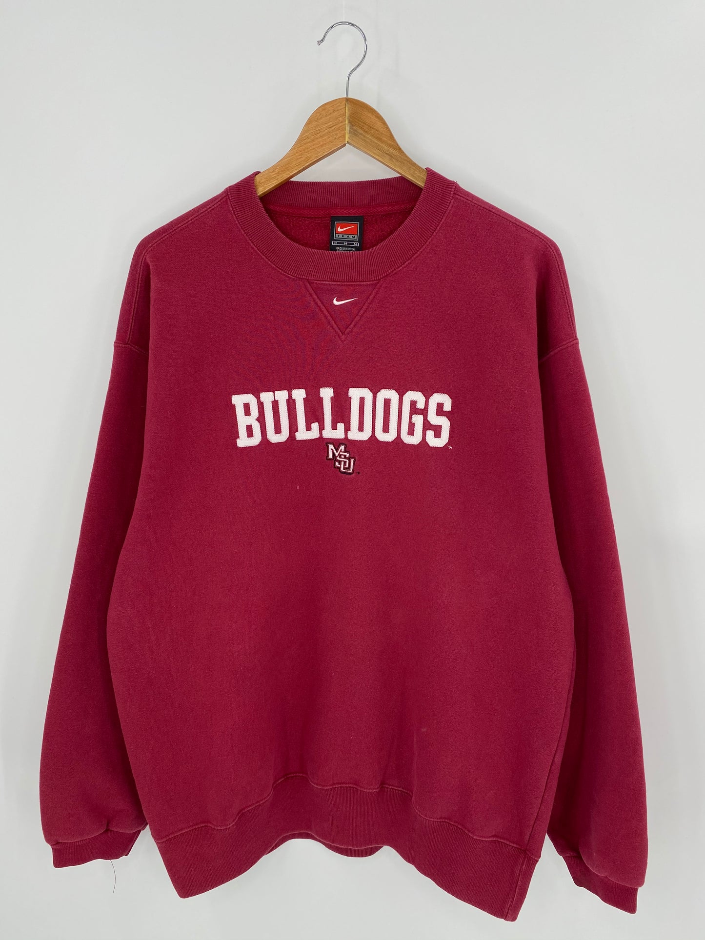 00’ NIKE BULLDOGS Size M Vintage Sweat-Shirt / 7333
