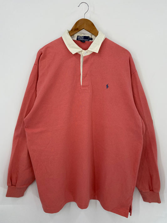 90’s POLO RALPH LAUREN Size XL Vintage Rugby-Shirt / K3706