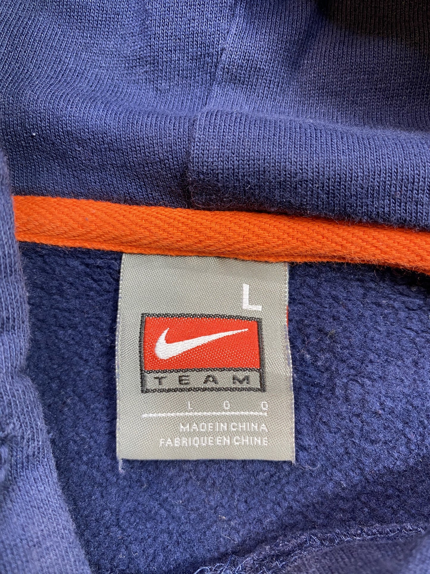 00’ NIKE ILLINOIS Size L Vintage College Hoodie Sweat-Shirt / K5065