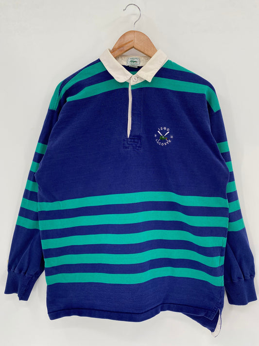 .90's LACOSTE Size XL Vintage Rugby-Shirt  / E2915R