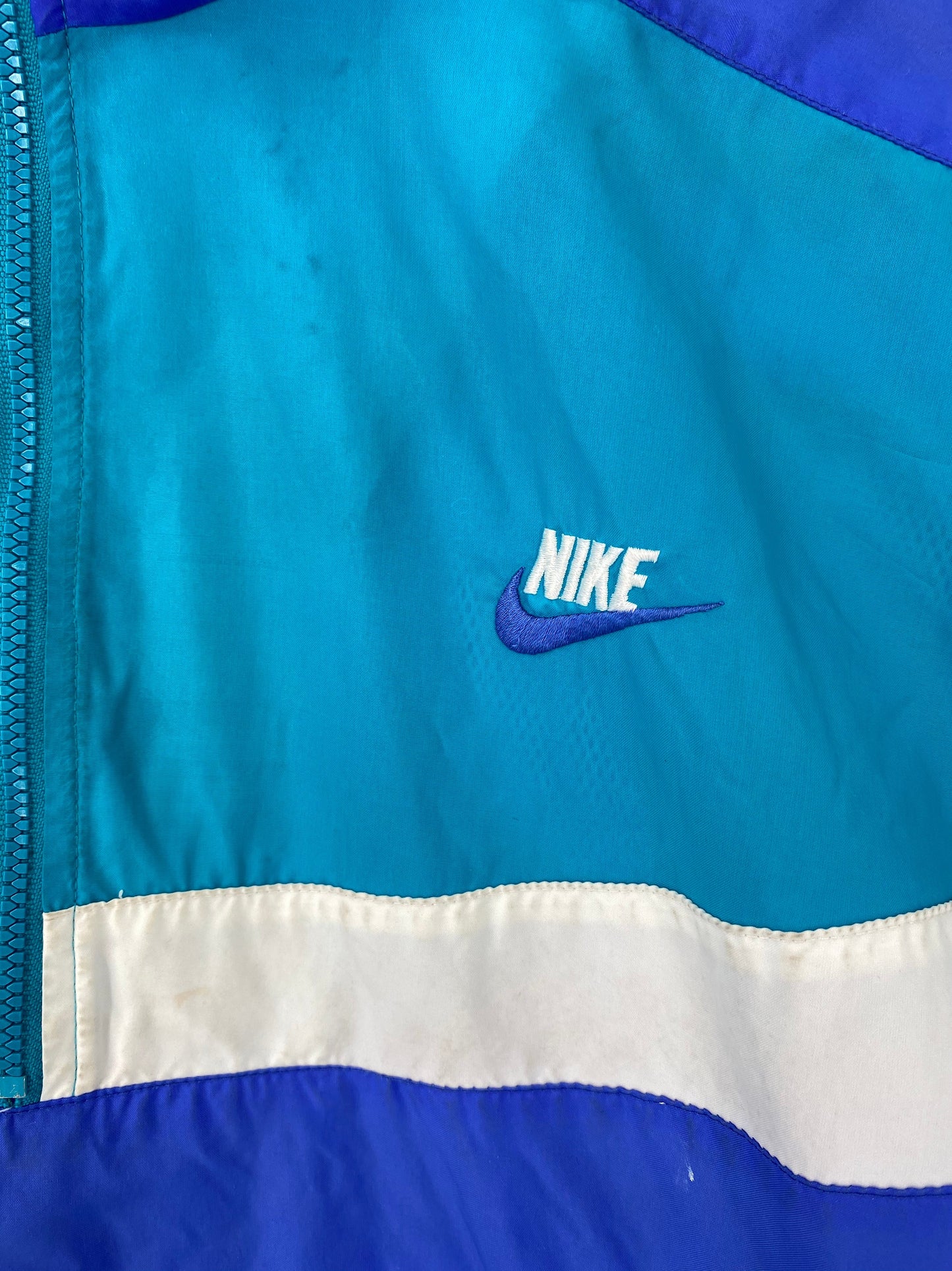 .90’s NIKE SILVER TAG Size Ladies L Vintage Half-zip Nylon Jacket/ E551