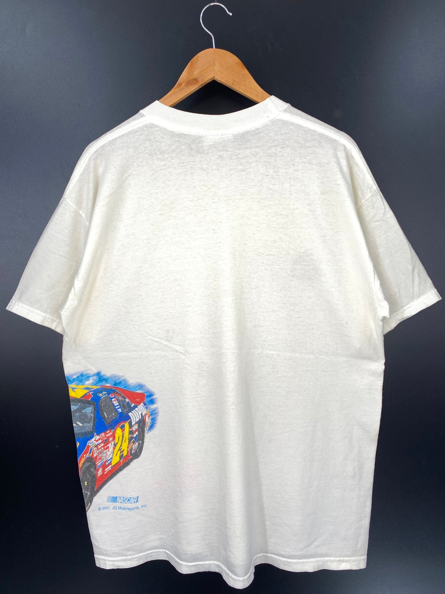 2001' NASCAR JEFF GORDON Size L Vintage Racing T-Shirt / K2657