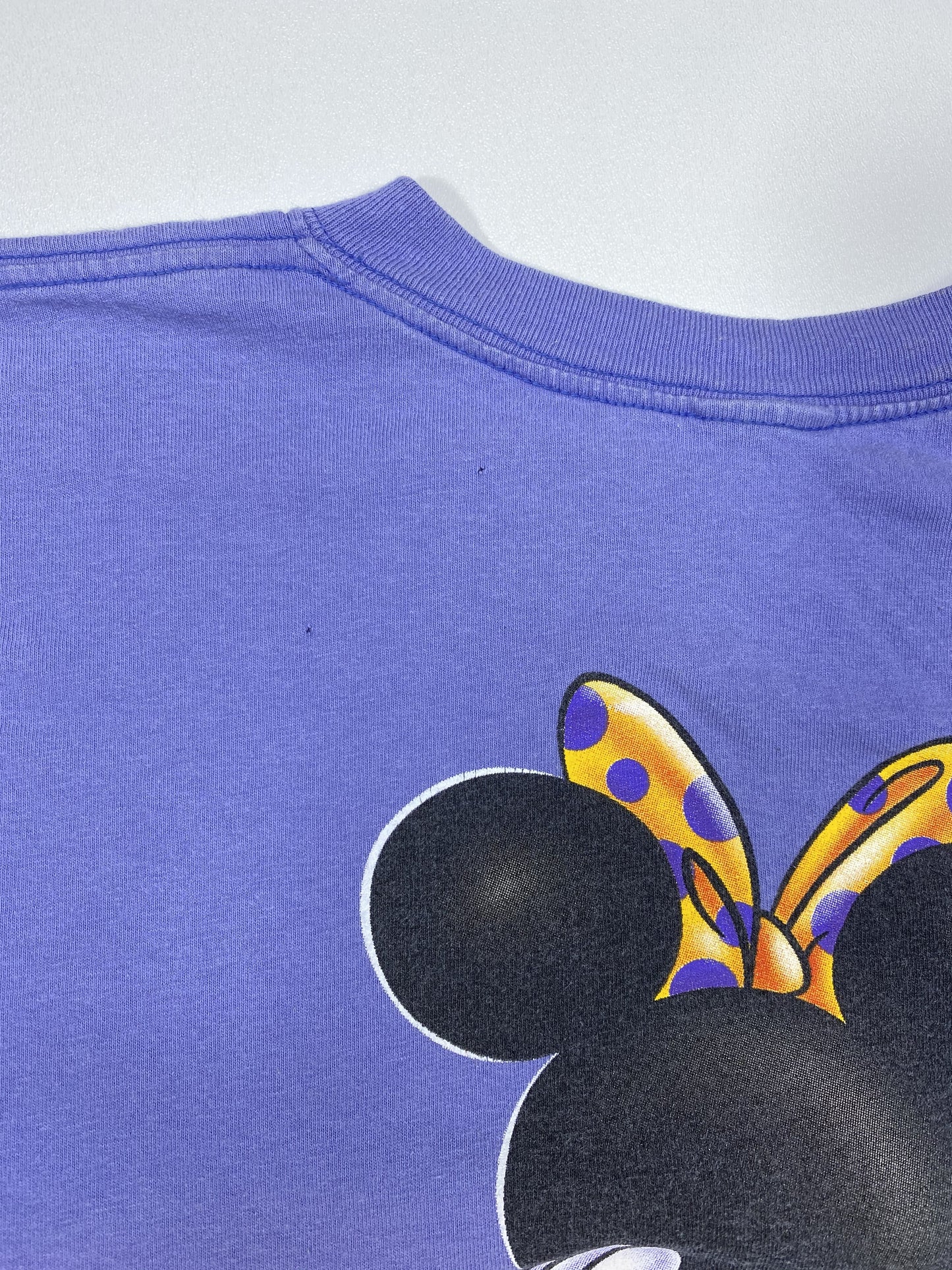 90's DISNEY MINNIE Size Ladies L Vintage T-Shirt / K6368