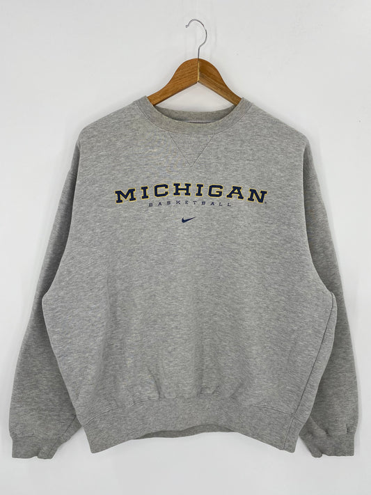 00’ NIKE MICHIGAN BASKETBALL  Size M Vintage Sweat-shirt / 7936