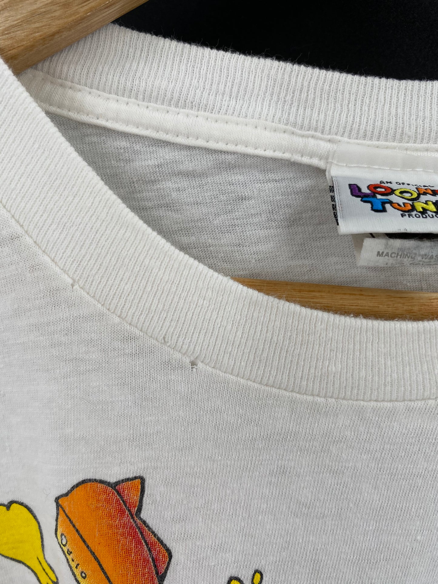 1995 LOONEY TUNES TAZ Halloween Made in USA Size XL Vintage T-Shirt / 8852