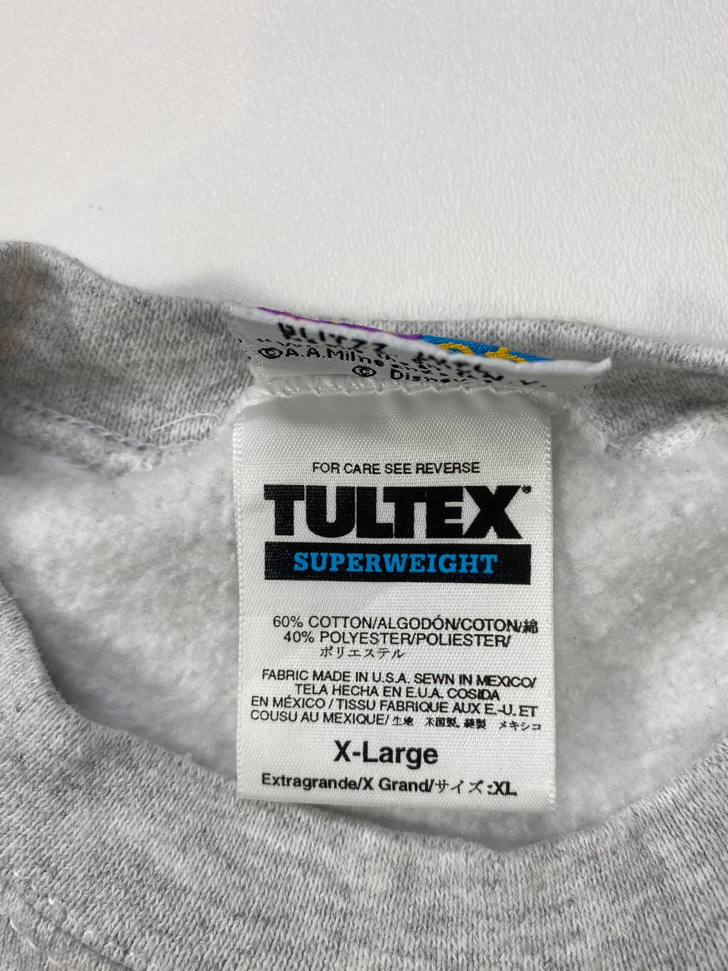 90's POOH DISNEY Made in USA Size XL Vintage Sweat-shirt / 6221