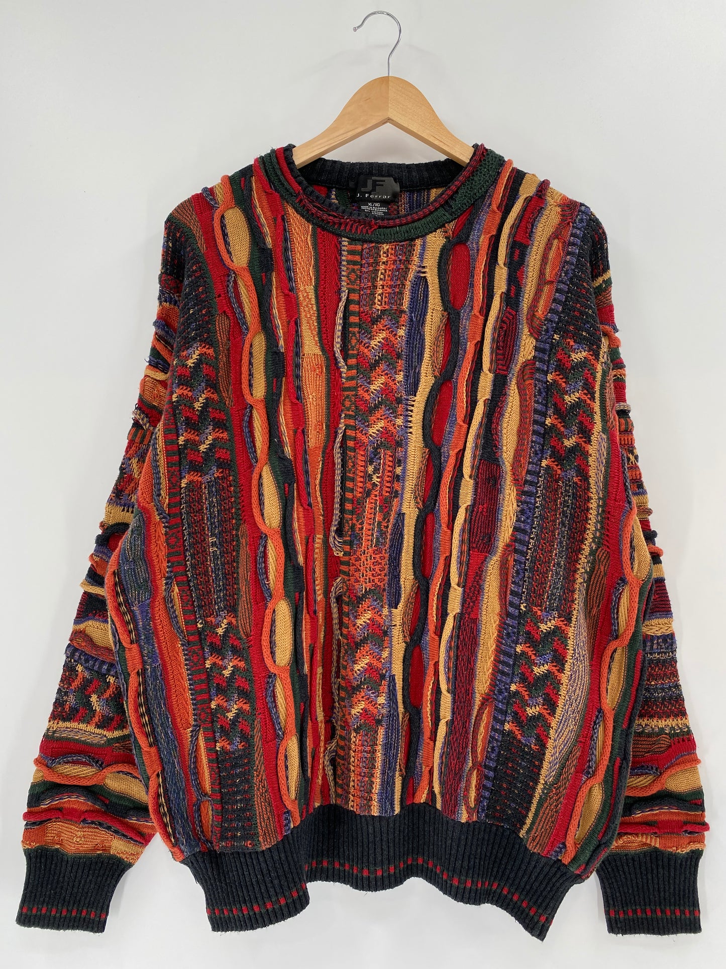Vintage 3D COOGI- Style Size XL Knit Sweater / K1515