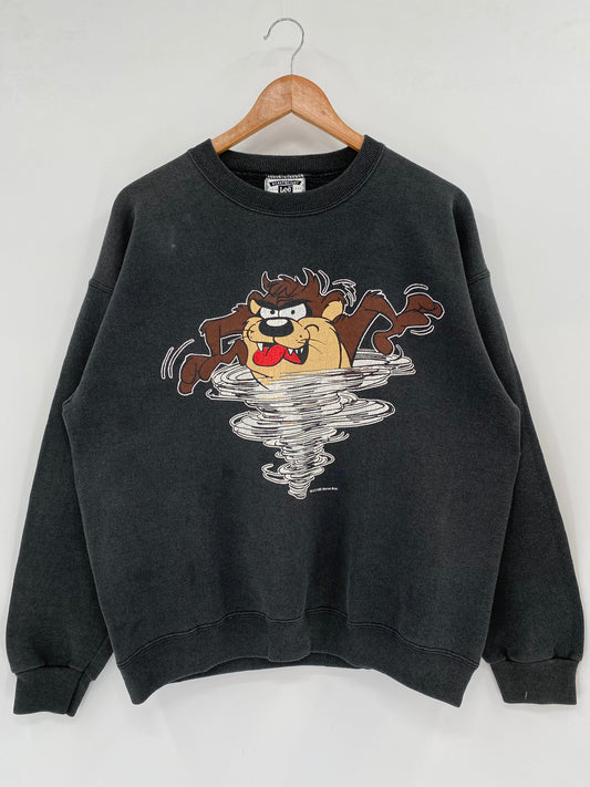 1992 LOONEY TUNES TAZ Made in USA Size L Vintage Sweat-shirt / E2620S