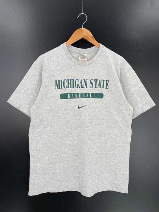 00’ NIKE MICHIGAN STATE BASEBALL Size L Vintage T-shirt / 9554